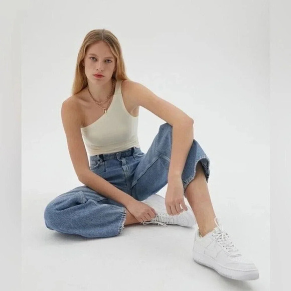 Urban outfitters one shoulder ribbed top size small - Picture 5 of 12